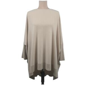 Diane Von Furstenberg Ahiga Bis Oversized Dolman Sweater Cream Size Small